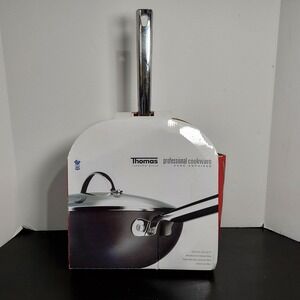 Thomas Rosenthal Stirfry Pan Wok 11'' With Lid Hard Anodised Nonstick Black New